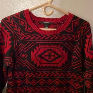 Aztec pattern sweater